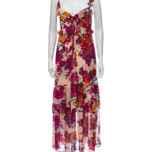 Misa Los Angeles floral print maxi dress